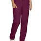 Women's 7-Pocket Mid-Rise Rib-Knit Elastic Waist Cargo Scrub Pant