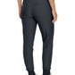 Women's 7-Pocket Mid-Rise Rib-Knit Elastic Waist Cargo Scrub Pant