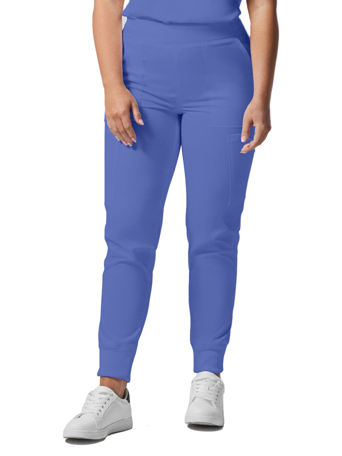 Women's 6-Pocket Mid-Rise Elastic-Back Waist Jogger Pant