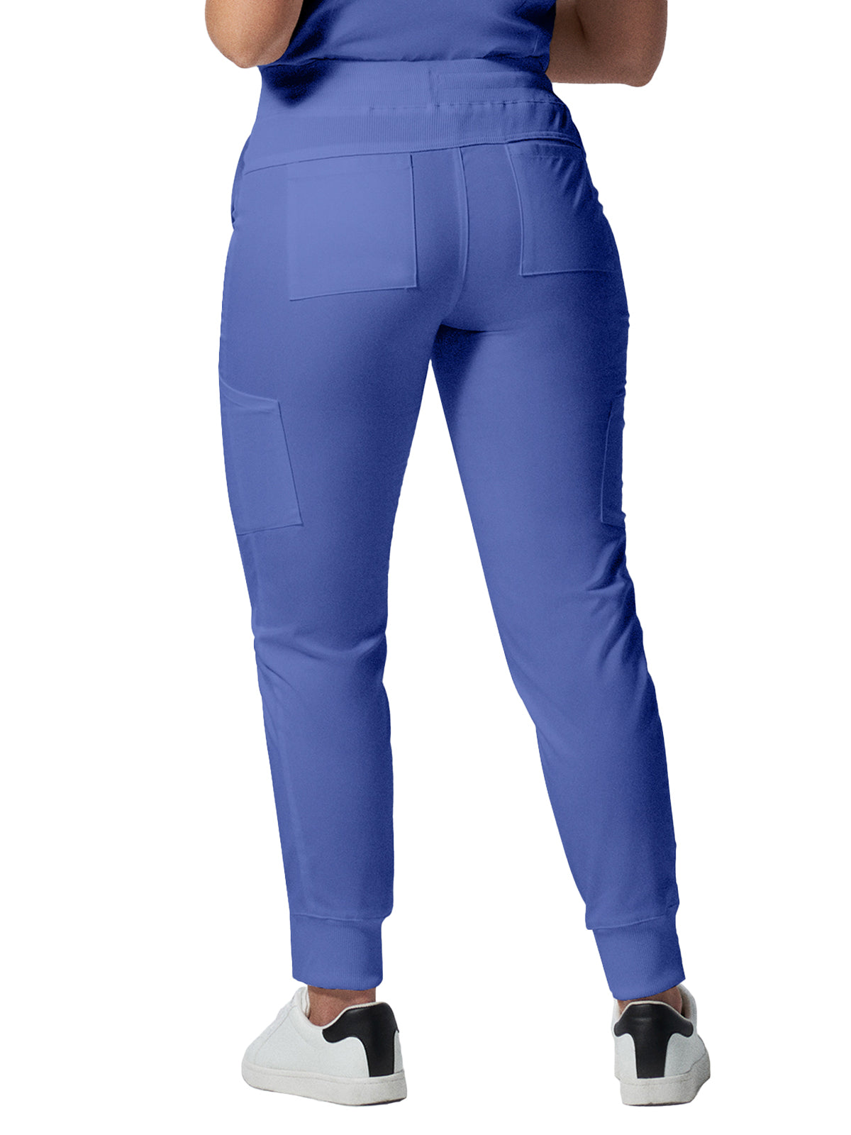 Women's 6-Pocket Mid-Rise Elastic-Back Waist Jogger Pant