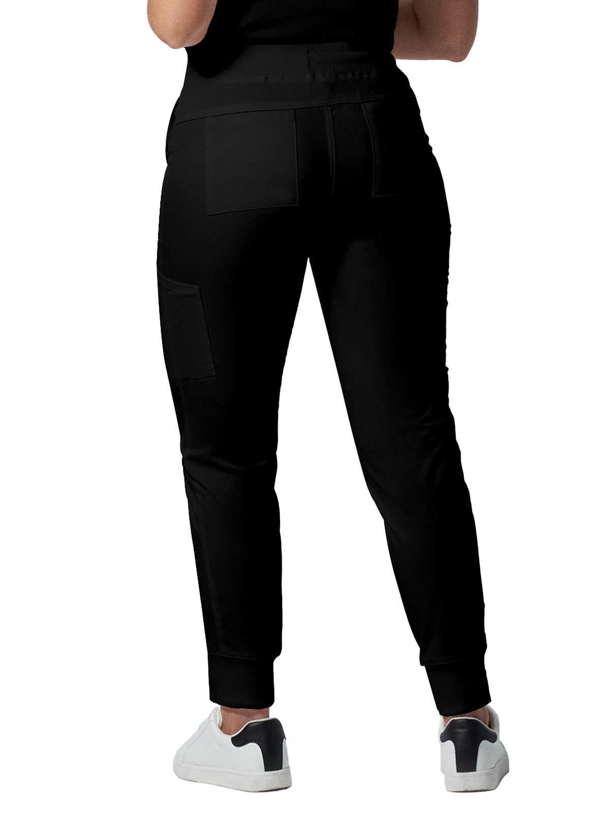 Women's 6-Pocket Mid-Rise Elastic-Back Waist Jogger Pant