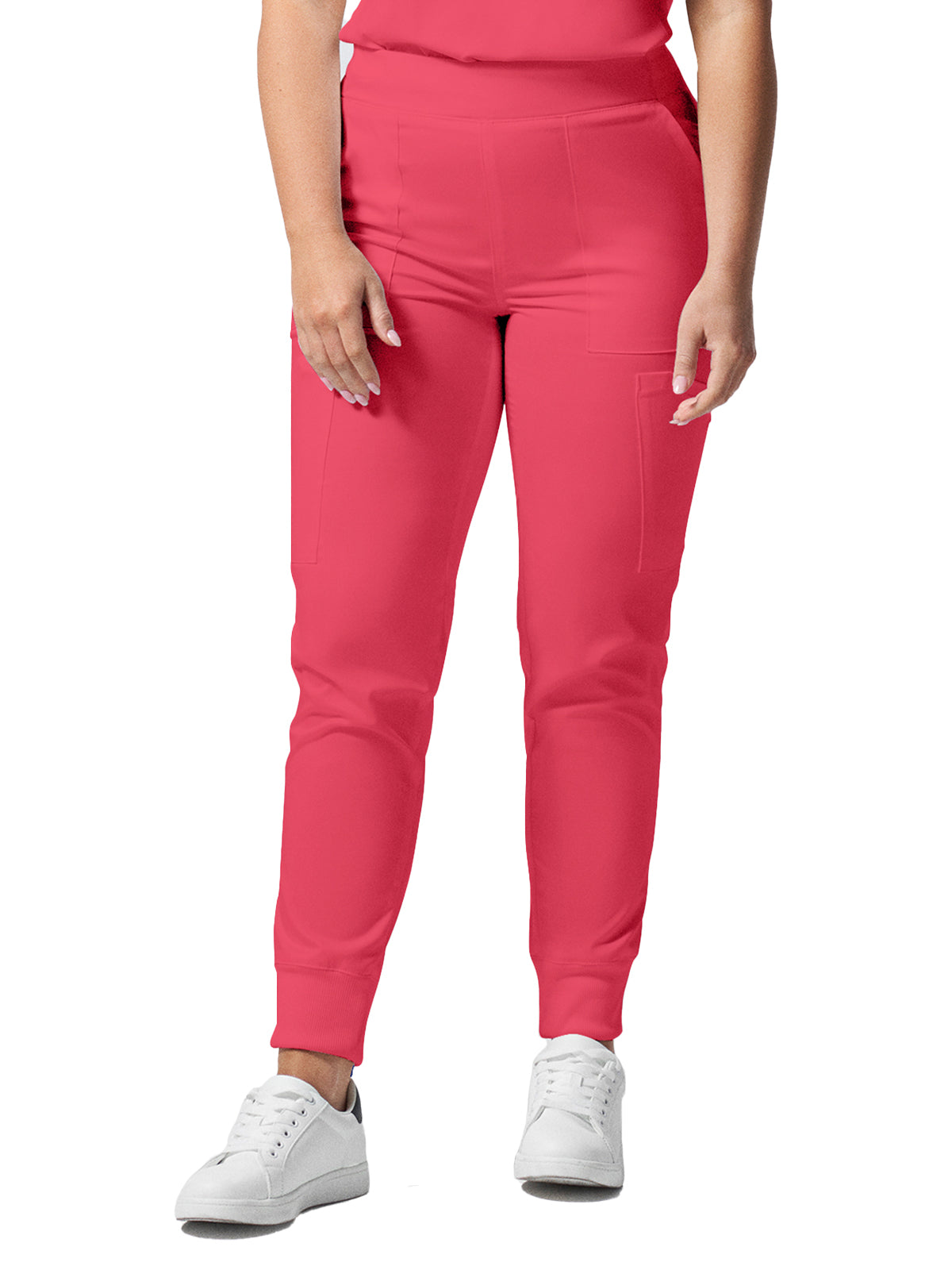 Women's 6-Pocket Mid-Rise Elastic-Back Waist Jogger Pant