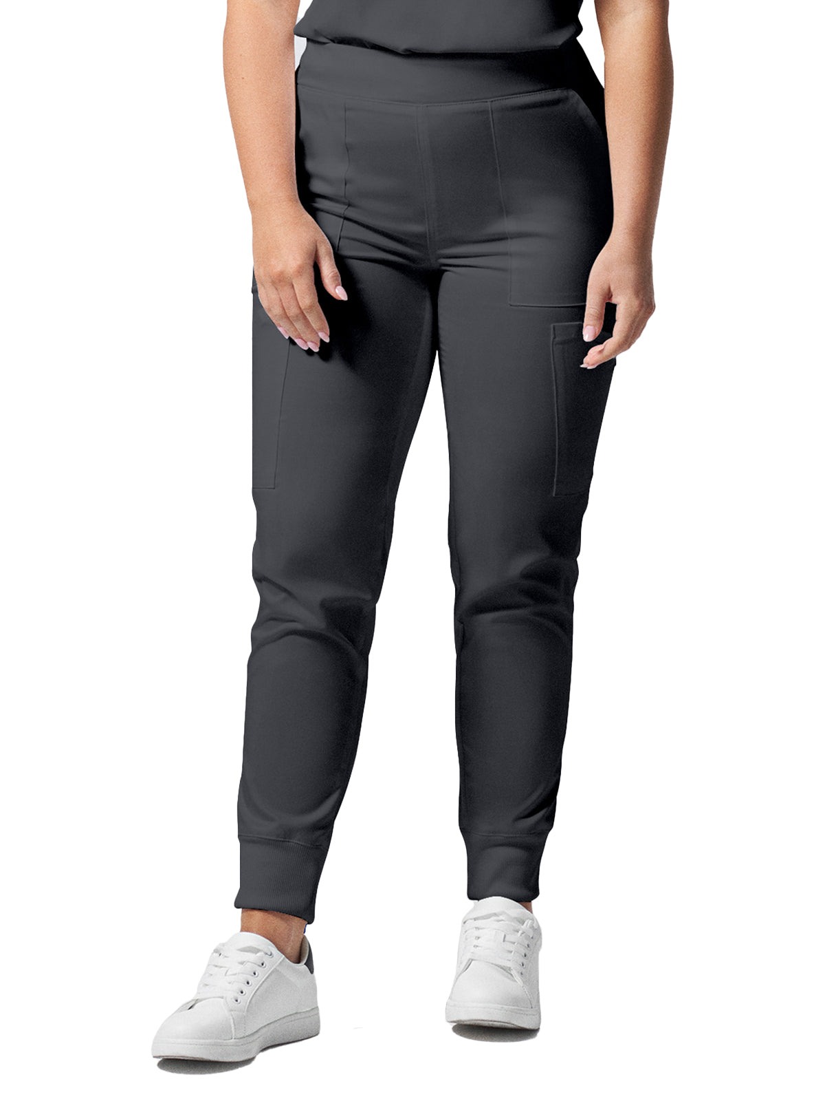 Women's 6-Pocket Mid-Rise Elastic-Back Waist Jogger Pant