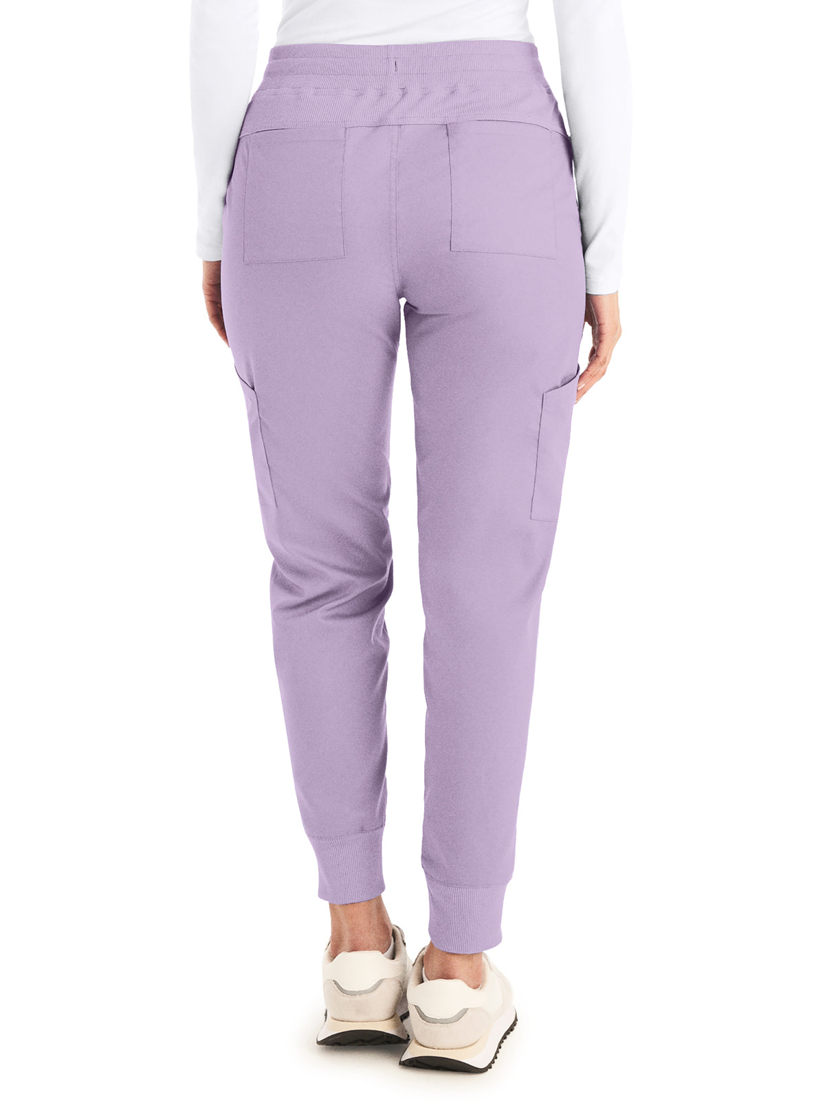 Women's 6-Pocket Mid-Rise Elastic-Back Waist Jogger Pant