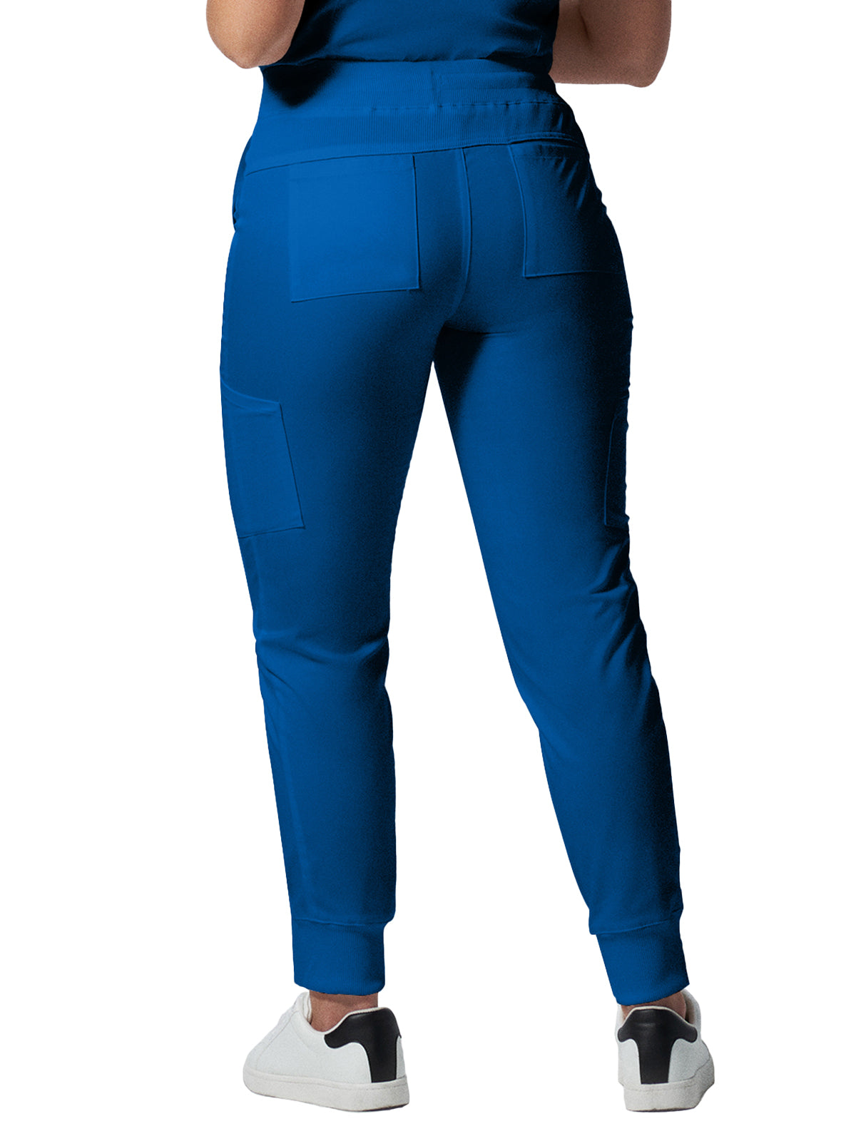 Women's 6-Pocket Mid-Rise Elastic-Back Waist Jogger Pant