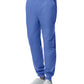 Men's 7-Pocket Mid-Rise Rib-Knit Elastic Waist Jogger Scrub Pant