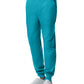 Men's Seven-Pocket Mid-Rise Rib-Knit Elastic Waist Jogger Pant - LB407 - Teal