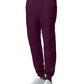 Men's Seven-Pocket Mid-Rise Rib-Knit Elastic Waist Jogger Pant - LB407 - Wine
