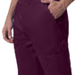 Men's 7-Pocket Mid-Rise Rib-Knit Elastic Waist Jogger Scrub Pant