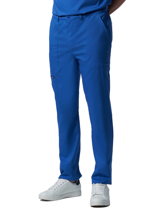 Men's Six-Pocket Zipper Fly Straight Leg Pant - LB408 - Royal