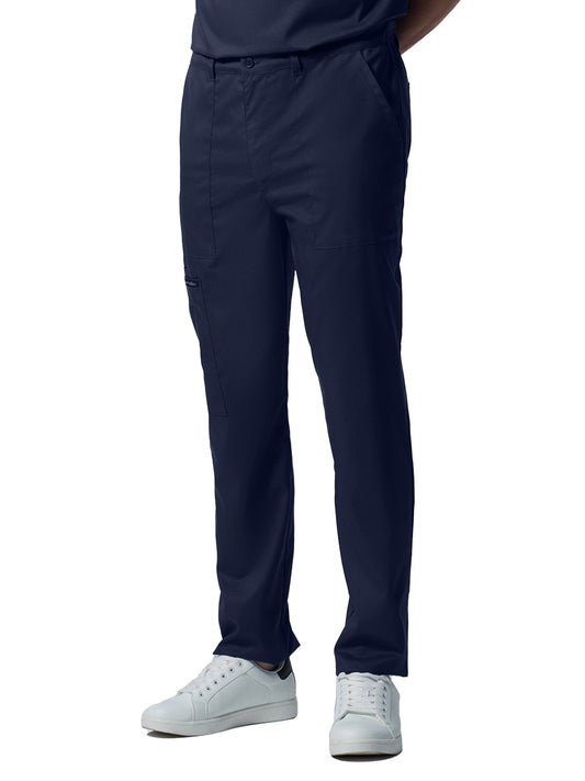 Men's Six-Pocket Zipper Fly Straight Leg Pant - LB408 - True Navy