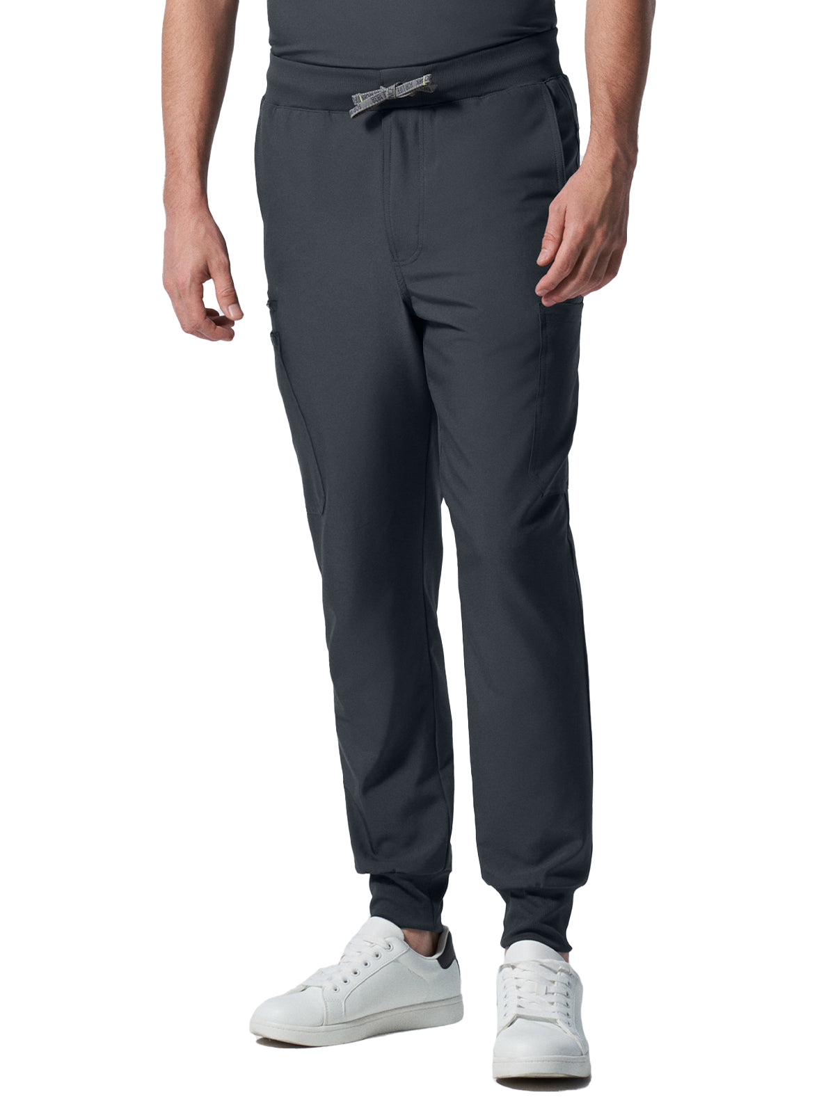 Men's 7-Pocket Mid-Rise Triple-Elastic Waist Jogger Scrub Pant