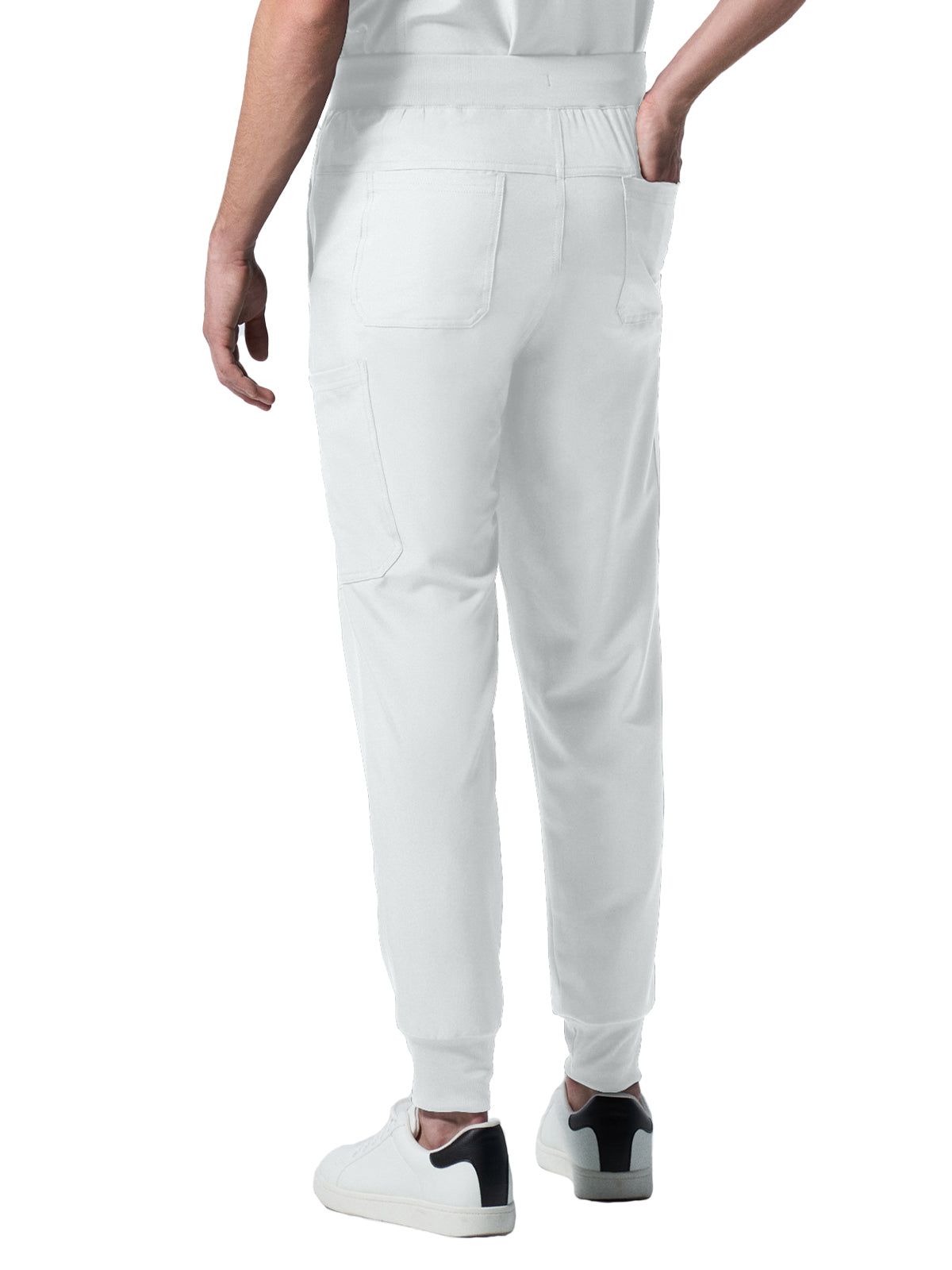 Men's 7-Pocket Mid-Rise Triple-Elastic Waist Jogger Scrub Pant