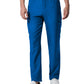 Men's 8-Pocket Mid-Rise Rib-Knit Elastic Waist Cargo Scrub Pant