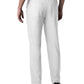 Men's 8-Pocket Mid-Rise Rib-Knit Elastic Waist Cargo Scrub Pant