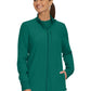 Women's 3-Pocket Mock-Neck Zip-Front Scrub Jacket