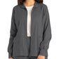 Women's Three-Pocket Mock Neck Zip-Front Jacket - LJ701 - Steel
