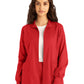 Women's Three-Pocket Mock Neck Zip-Front Jacket - LJ701 - True Red