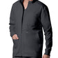 Men's Four-Pocket Mock Neck Zip-Front Jacket - LJ702 - Graphite