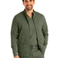 Men's 4-Pocket Mock Neck Zip-Front Scrub Jacket