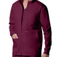 Men's Four-Pocket Mock Neck Zip-Front Jacket - LJ702 - Wine