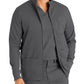 Men's Four-Pocket Mock Neck Zip-Front Jacket - LJ702 - Steel