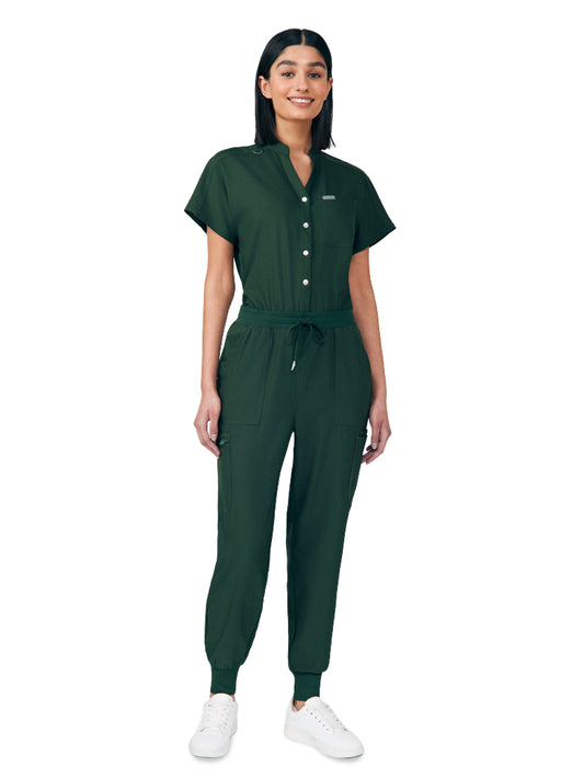 Women's Eight-Pocket Cargo Jumpsuit - LO603 - Mountain View