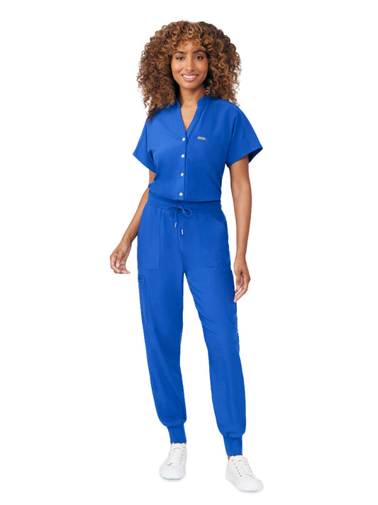 Women's Eight-Pocket Cargo Jumpsuit - LO603 - Royal