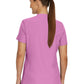 Women's 3-Pocket Rib-Knit Neckline V-Neck Scrub Top