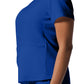 Women's 3-Pocket Rib-Knit Neckline V-Neck Scrub Top