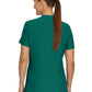 Women's 3-Pocket Rib-Knit Neckline V-Neck Scrub Top