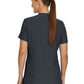 Women's 3-Pocket Rib-Knit Neckline V-Neck Scrub Top