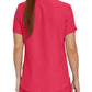 Women's 2-Pocket Shirttail Hemline V-Neck Top