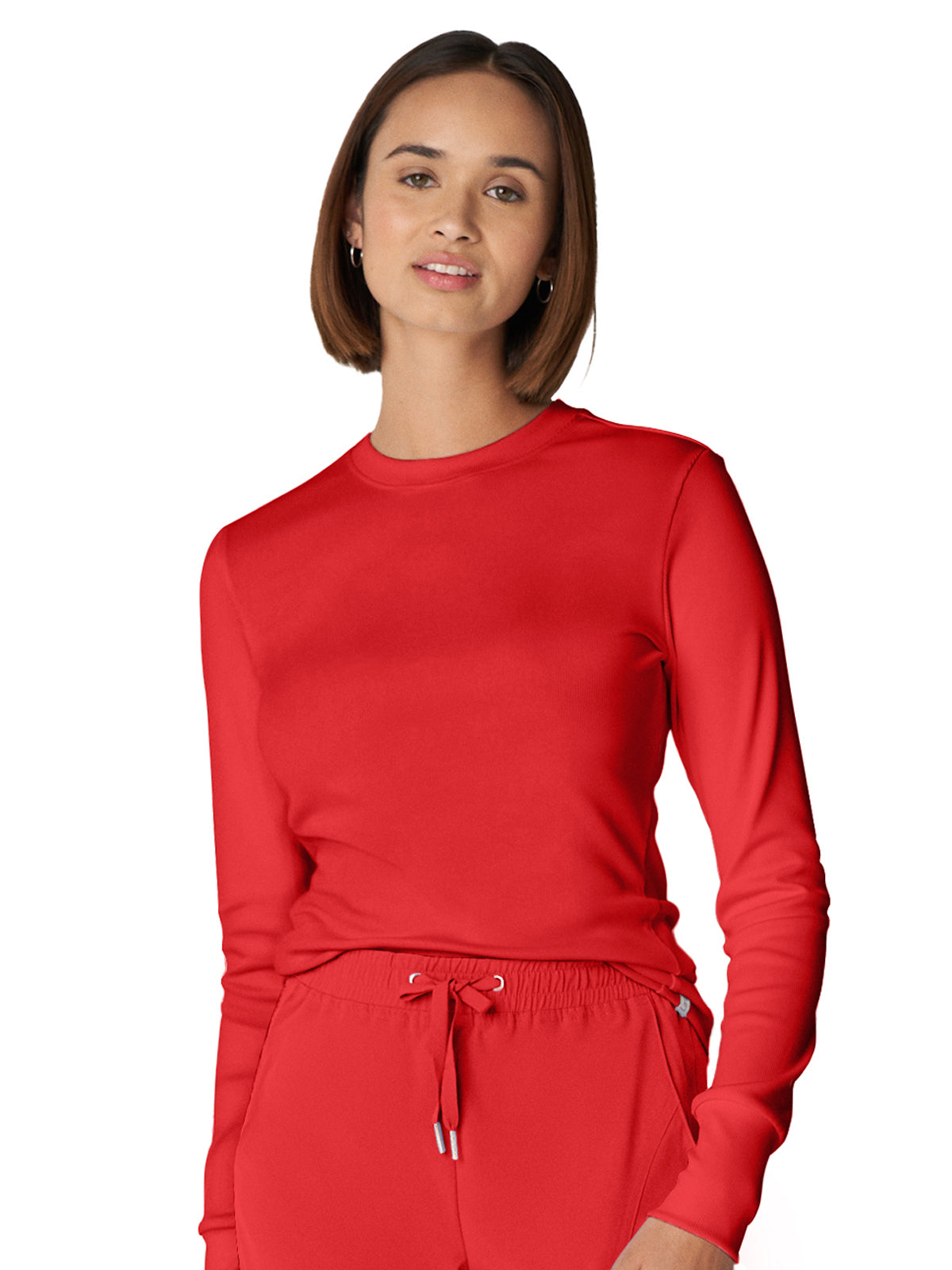 Women's 1-Pocket Long-Sleeve Crew Neck Underscrub Tee