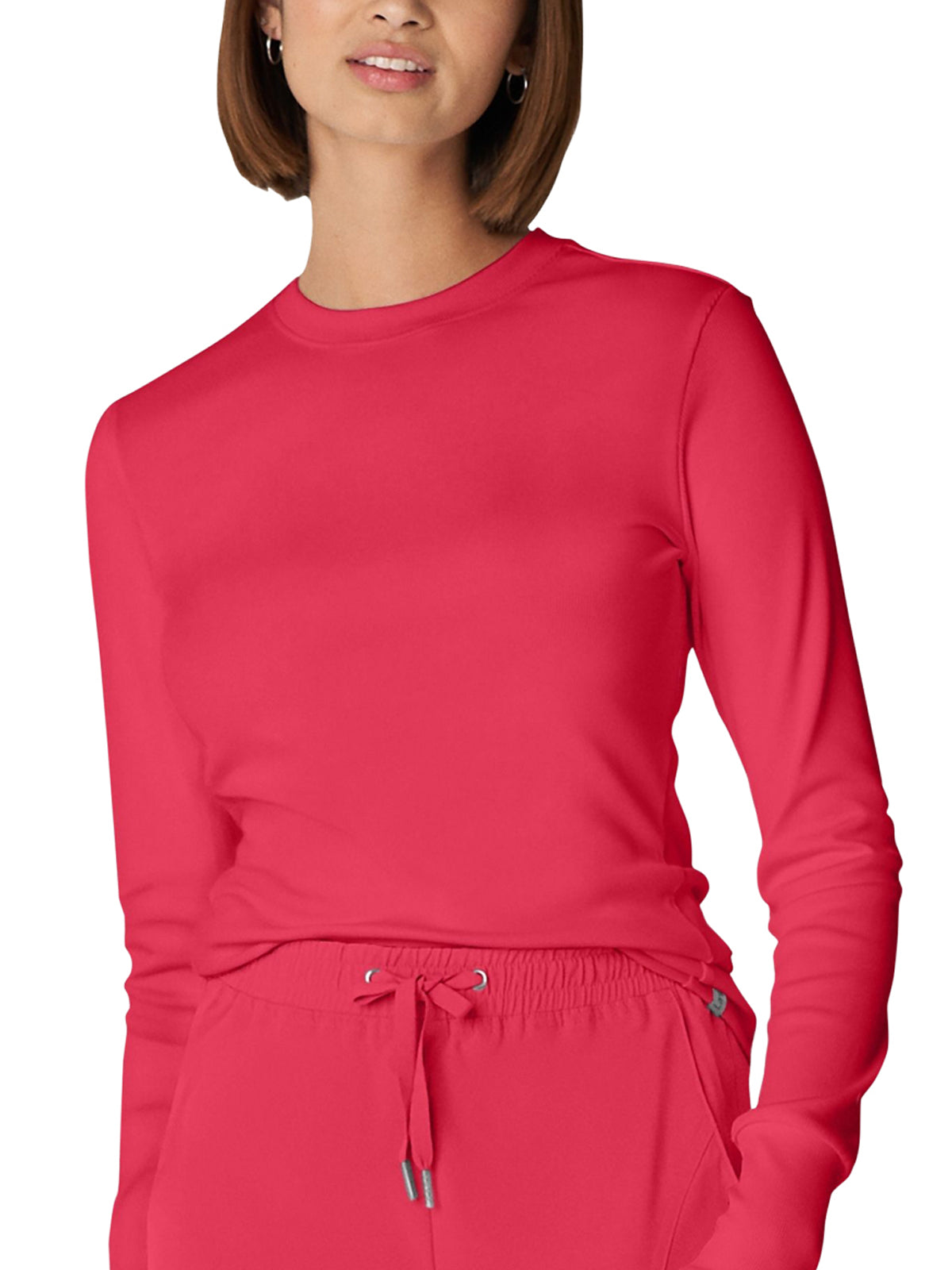 Women's 1-Pocket Long-Sleeve Crew Neck Underscrub Tee