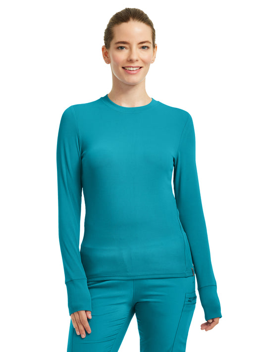 Women's 1-Pocket Long-Sleeve Crew Neck Underscrub Tee