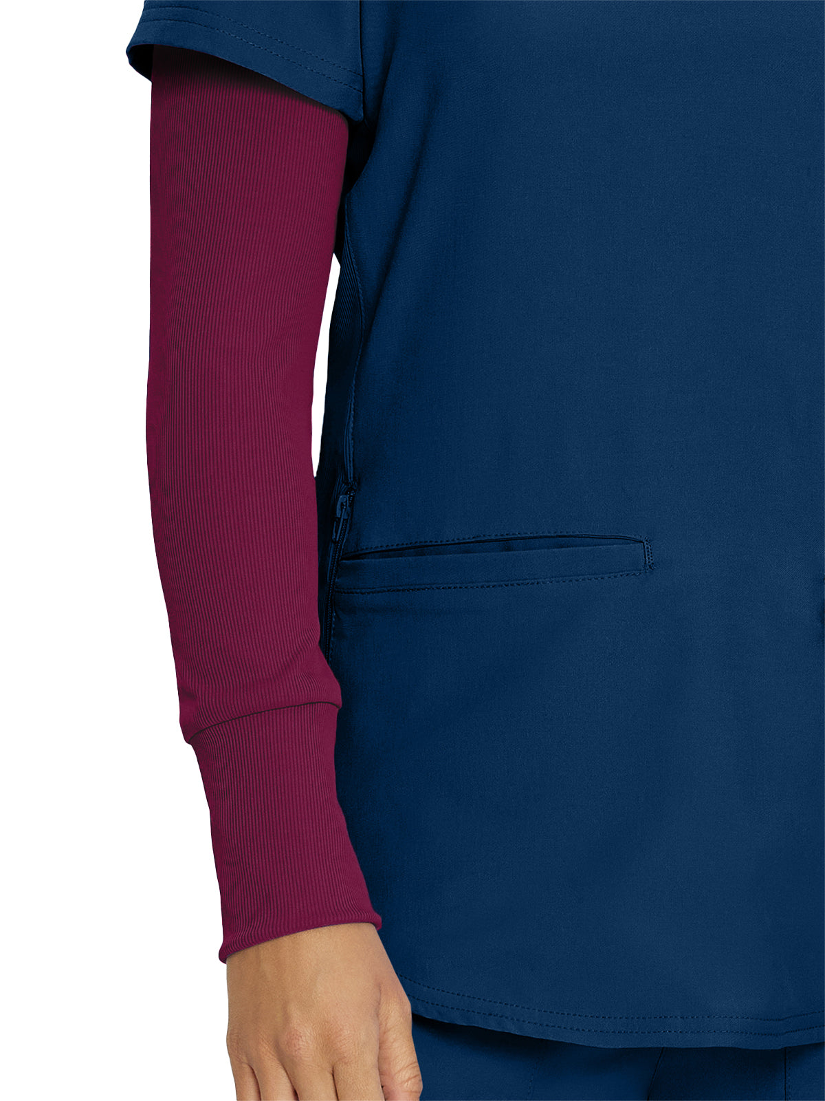 Women's 1-Pocket Long-Sleeve Crew Neck Underscrub Tee