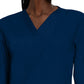 Unisex No-Pocket Crossover V-Neck Long-Sleeve Top