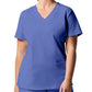 Women's Three-Pocket V-Neck Top - LT105 - Ceil