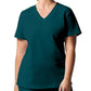 Women's Three-Pocket V-Neck Top - LT105 - Caribbean