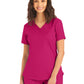 Women's 2-Pocket Back Princess Seamed V-Neck Scrub Top