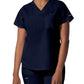 Women's 2-Pocket Back Princess Seamed V-Neck Scrub Top