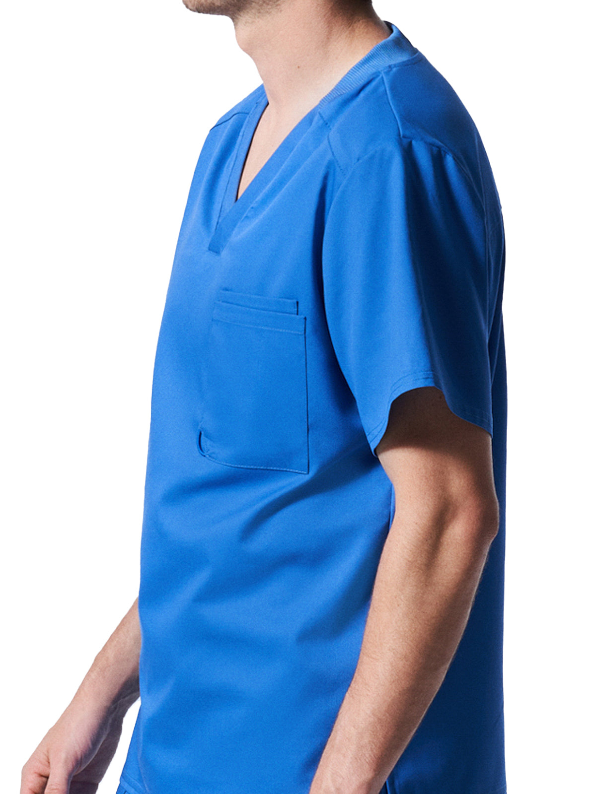 Men's 2-Pocket Tuckable V-Neck Scrub Top