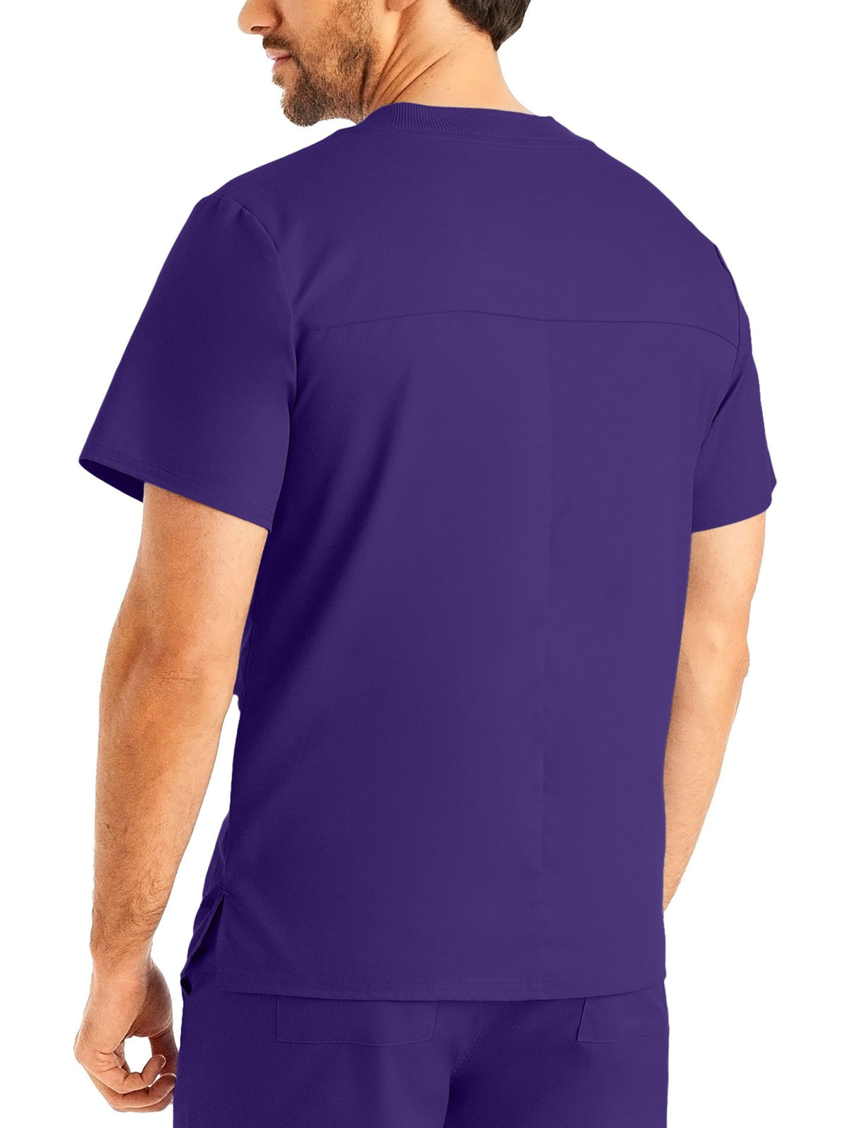 Men's 2-Pocket Tuckable V-Neck Scrub Top