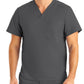 Men's Two-Pocket Tuckable V-Neck Top - LT108 - Steel