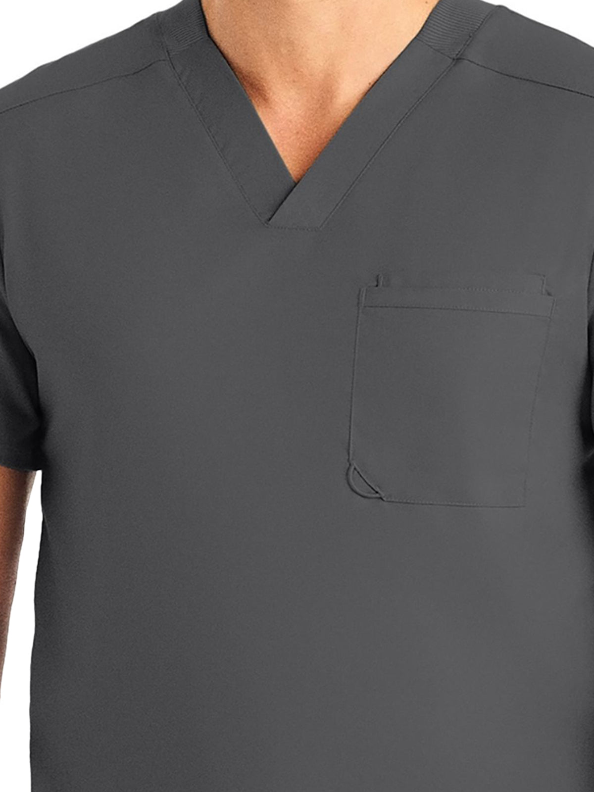 Men's 2-Pocket Tuckable V-Neck Scrub Top