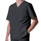 Men's Four-Pocket Back Yoke V-Neck Top - LT109 - Graphite