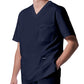 Men's Four-Pocket Back Yoke V-Neck Top - LT109 - True Navy