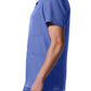 Men's 4-Pocket Back Yoke V-Neck Scrub Top