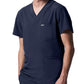 Men's 4-Pocket Back Yoke V-Neck Scrub Top